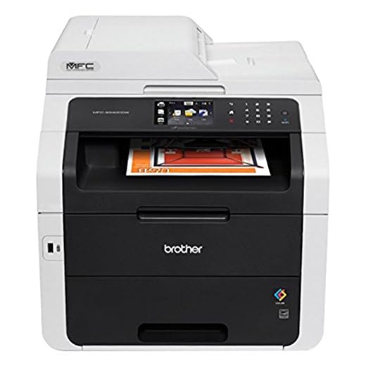 Brother MFC9340CDW BROTHER Wireless Color Laser LED All-in-One Printer, Copier, Scanner, Fax, Mfc-9340Cdw, Black