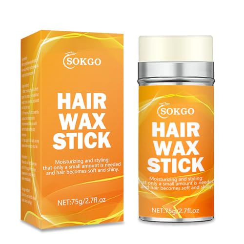 Hair Wax Stick, Long-Lasting Matte Finish for Hair Styling, Edge Control, Smooth Wigs and Flyaways Control