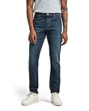 G-Star Para Hombre 3301 Slim style Jeans, Azul (worn in deep teal 51001-D164-D325), 32W / 34L