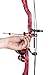 Cajun Bowfishing Shore Runner Kit Compound Bowfishing Bow Ready to Fish Kit with Arrow Rest, Bowfishing Reel, Reel Seat, Blister Buster Finger Pads, Fiberglass Arrow, Red/Black
