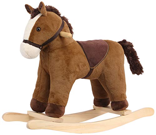 Comparativas de Caballito madera los más solicitados. 22 Rock My Baby Plush Rocking Horse, Soft Filling Ride on Pony, Rocking Animal, Stuffed Rocker for Kids 18 Months and up (Dark Brown)