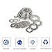 XOOL 22PCS Shaft Locking Pin, Zinc-Plated Heavy Duty Safety Pins, Trailer Coupler Pins, Square & Arch Shapes, Premium Carbon Steel Different Sizes for Home, Automotive and Shop Use