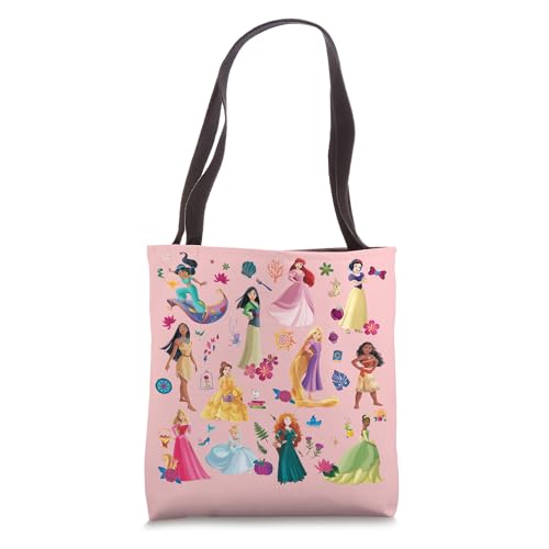 Disney Princess Magical Print Pink Tote Bag