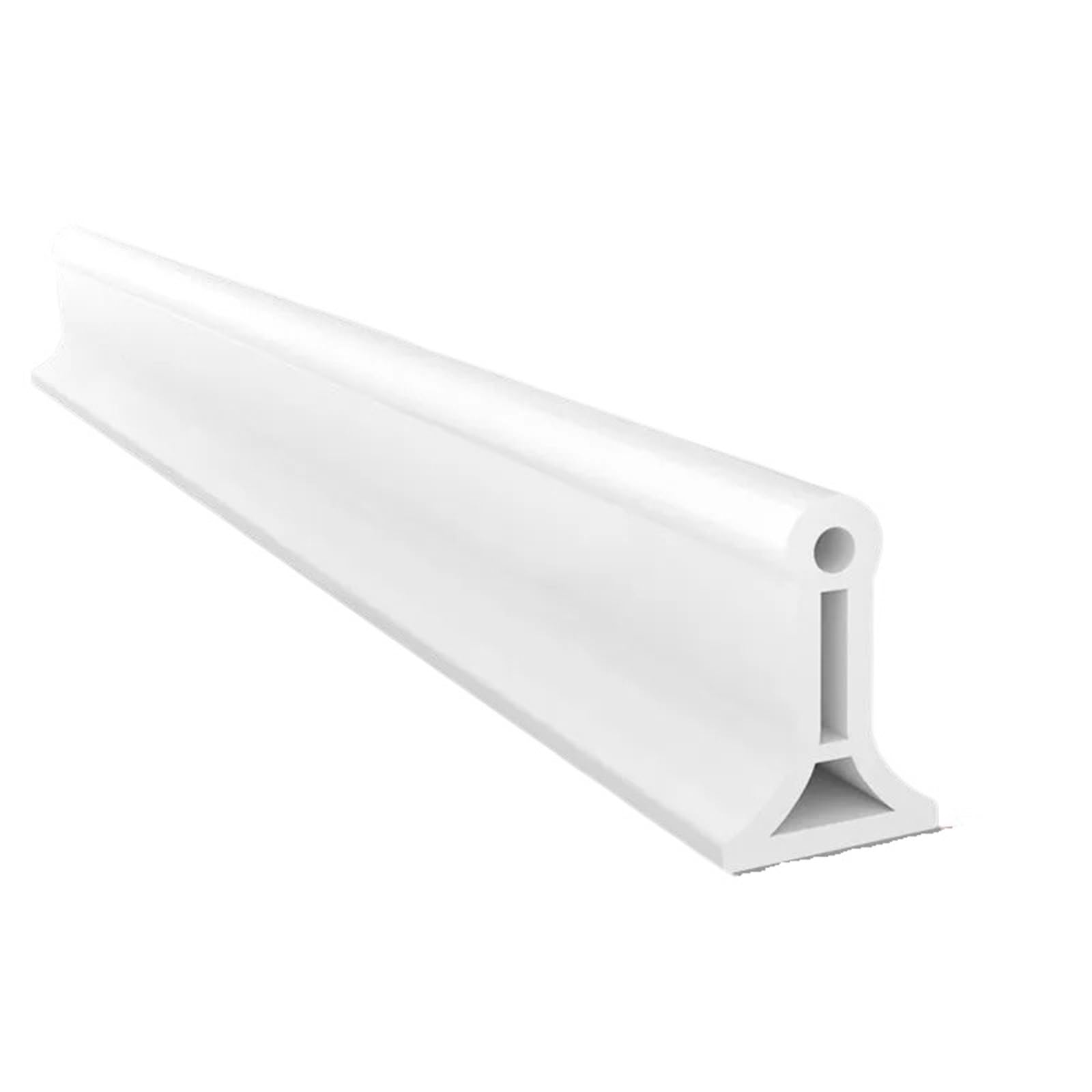 HUDFVIOI Wet Room Floor Barrier Silicone Shower Water Barrier Bendable Bathroom Waterproof Dry and Wet Separation Autohesion Stopper Accessories for Bathroom(White,80cm)