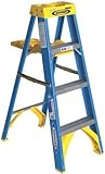 Werner Ladder 6004S Type I Fiberglass Stepladder, 4'