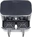 Ninja Foodi MAX Dual Zone Digital Air Fryer, 2 Drawers, 9.5L, 6-in-1, Uses No Oil, Max Crisp, Roast, Bake, Reheat, Dehydrate, Cook 8 Portions, Non-Stick Dishwasher Safe Baskets, Black AF400UK