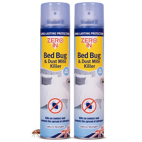 Zero In Bed Bug & Dust Mite Killer 300ml Twin Pack