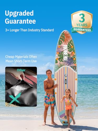 Image of Niphean Inflatable Stand Up Paddle Board with SUP Accessories, Anti-Slip EVA Deck, 10'6'' Inflatable Paddle Boards for Adults & Youth of All Skill Levels