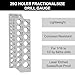 NORTOOLS Stainless Steel Gauges for Fractional Drill Bit Size Gauges – 29 Holes (1/16