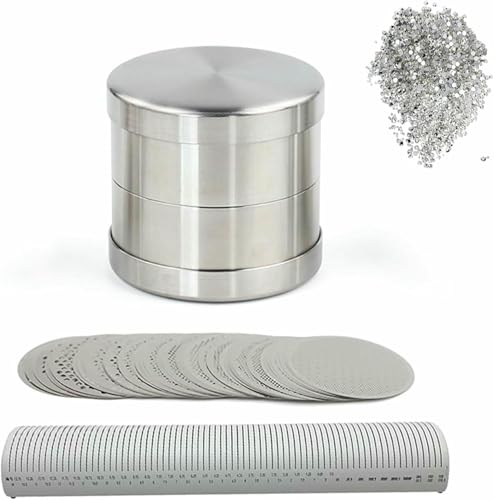 Tamis de tri de diamant avec support de plaque et tamis de gemmes portable - 2