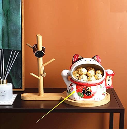Amazon.co.jp: EatingBiting 8インチ 日本の陶器 招き猫 幸運の