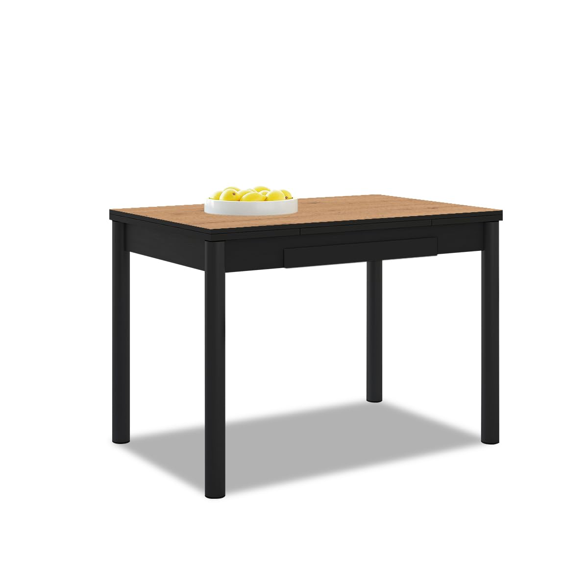 ASTIMESA Tavolo da Cucina, Metallo, Grigio, 90x50cm-extendida 90x70 CMS