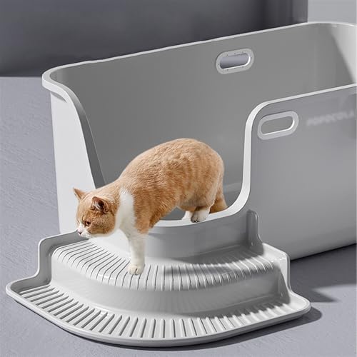 Arenero abierto para gato, grande, lados altos, 82x47x35 cm miniatura 7