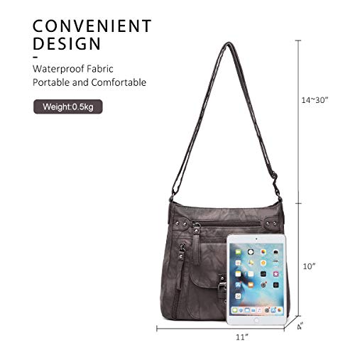 Image of Angel Kiss Crossbody Bags Shoulder Bags and Handbags for Women Multi Pocket Daily Soft Hobo Purses Medium Size