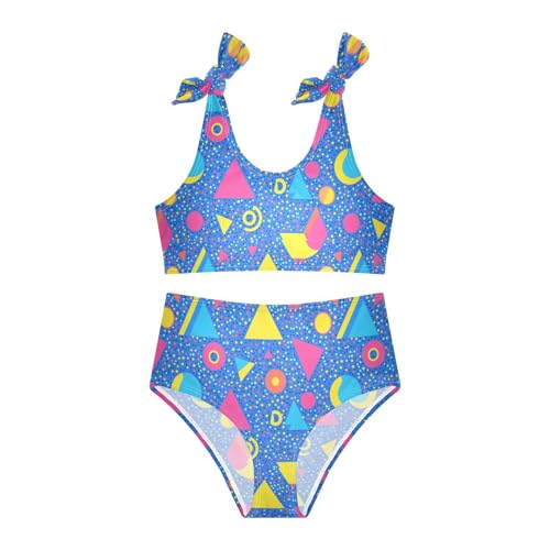 Image of Boccsty Cute Crab Red Blue Girls Swimsuits Kids Bikini Sets 2 Pcs Bathing Suit for 3T