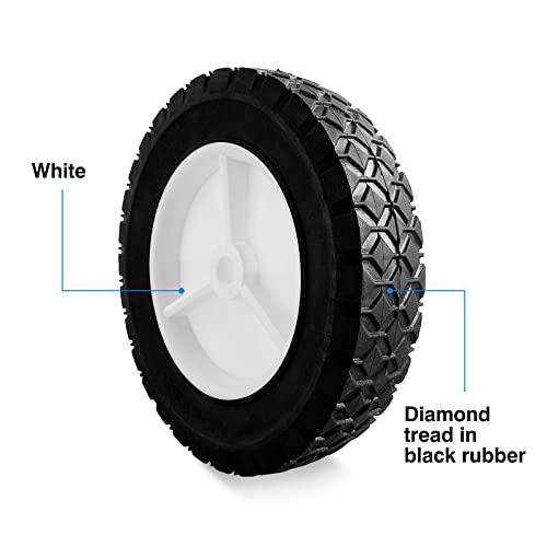 8 Inch Wheels Replaces For Oregon 72-108, 2 Pack Universal Wheels Tires Compatible With Craftsman/Ayp/Mtd Lawnmower, Radio Flyer Wagon, Bbq Grill, Hand Truck, And Lawn Sprayer #TOP3