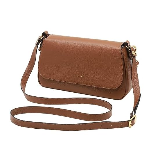 Mariart Mucuripe Bolsa Shoulder Transversal Feminina de Couro Bovino Legítimo (Camel)