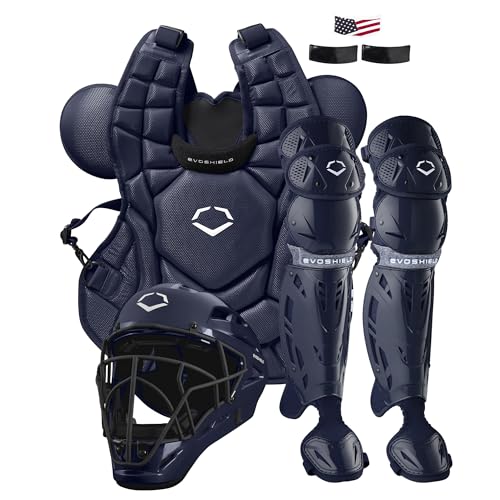 EvoShield SRZ-1™ Baseball Catcher’s Gear Kit- Navy, Intermeidate