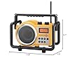 Sangean LB-100 AM FM Radio Ultra Rugged Compact Yellow #5