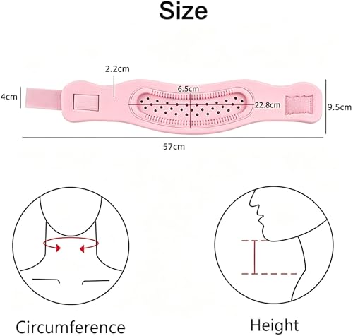 Image of Neck Brace Support Cervical Collar Silicone Posture Corrector for Men and Women Relieves Discomfort in The Neck and Shoulders Caused by Prolonged Work(Pink)