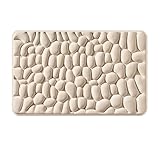 【Confort exceptionnel】Notre tapis de bain galet de nouvelle génération avec mémoire de forme vous offre un confort quotidien inégalé. Le design 3D ultra - doux procure un soulagement léger, un effet moelleux, un appui agréable et une sensation de cocooning, parfait pour votre salle de bain.