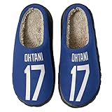 [YUEGOSAU] 大谷翔平 スリッパ 室内 ルームシューズ 冬 ボア 厚底 洗える 滑り止め 起毛 暖かい 歩きやすい メンズ レディース おしゃれ キャラクター