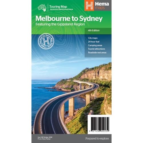 Melbourne to Sydney Hema Touring Map
