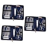 FRCOLOR 60 Piezas Pinza Para Uñas De Los Pies Kit De Aseo Profesional Kit De Cortador De Uñas Cortaúñas Removedor De Cutículas Kit De Aseo De Acero Inoxidable Kit De Cosmetología Tijeras