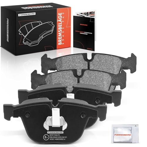 Frankberg Bremsbelagsatz inkl. 4x Bremsbeläge Hinten Kompatibel mit 5er Touring E61 X5 E70 X5 F15 F85 X6 E71 E72 5er E60 Replace# 34210403290,34216763305