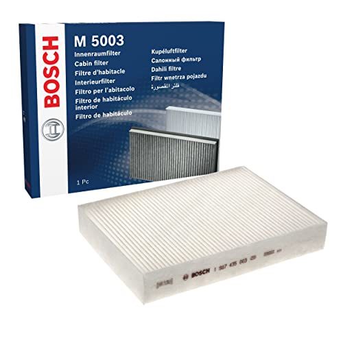 Bosch M5003 Standard Cabin Filter Replacement Filter - Filters Pollen and Dust for Cleaner Air Inside the Vehicle