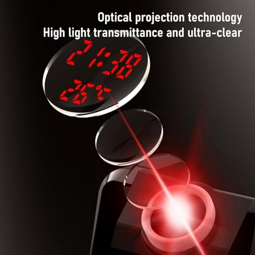 Reloj de proyección de Dormitorio con Alarma y Pantalla LED para Noches Cómodas 8