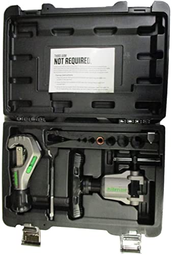Hilmor Orbital Flare Kit With 1⁄8" - 1-3⁄8" Tubing Cutter, Pen Style Deburring Tool & Storage Case, Black & Green, Ftok 1937685 #TOP7