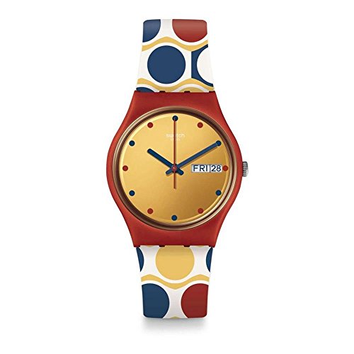 Preisvergleich Produktbild Swatch Unisex Erwachsene Analog Quarz Uhr mit Silikon Armband GR708