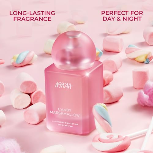 Image of Nykaa Candy Marshmallow EDP 50ml | Dessert-Inspired Perfume for Women | Marshmallow & Vanilla Sweet Fragrance | Long-Lasting Daily Wear Perfume | Best Gourmand Scent | Best Gift for Her