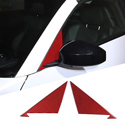 Adhesivo de fibra de carbono para ventana de Nissan 350z 2003-2006, moldura de pilar A delantero