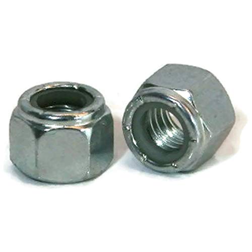 Nylon Insert Hex Lock Nuts Zinc Plated Steel #8-32 QTY 1000