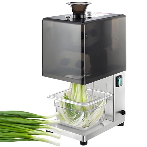 vnmudzeo Trituradora AutomáTica De Zanahorias, Apio Y Acero Inoxidable (700 RPM), Cortadora De Brotes De Ajo Y Pimientos (50 Kg/H), para El Mercado Mayorista De Alimentos 2.3mm