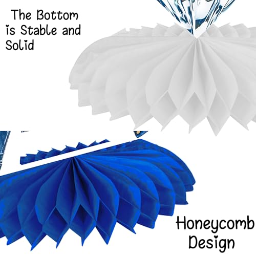 Image of 12Pcs Denim and Diamonds Party Honeycomb Centerpieces Denim and Diamonds Birthday Party Supplies Denim Themed Table Centerpieces Jeans Table Decorations for Bachelor Bridal Shower Party Decor