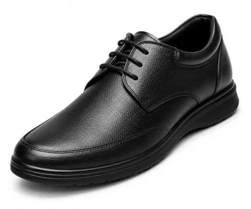 Image of Kraasa Men's Formal Lace-Up Shoes | Vegan Leather Upper | Airmix Sole | High Cushioning | Lightweight & Comfortable Office Dress Shoes