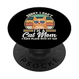 Je ne peux pas, je suis une maman chatte, j'ai des projets avec ma mère chatte, Feline PopSockets PopGrip Interchangeable