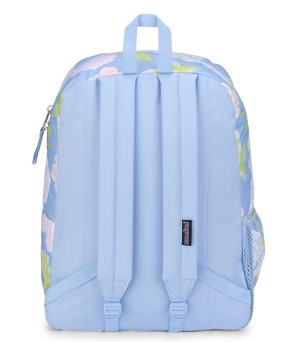 Image of JanSport Cross Town Backpack 17 inch x 12.5 inch x 6 inch - Simple Bag for Everyone with 1 Main Compartment, Front Utility Pocket - Premium Class Accessories - Autumn Tapestry Hydrangea
