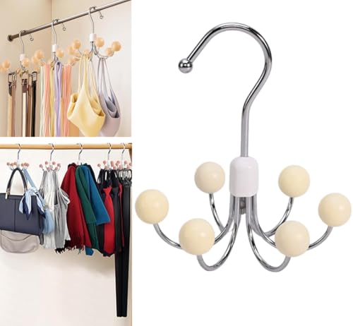 Cintre de placard multi-usages pivotant : la solution pour ranger vos sacs à main et ceintures