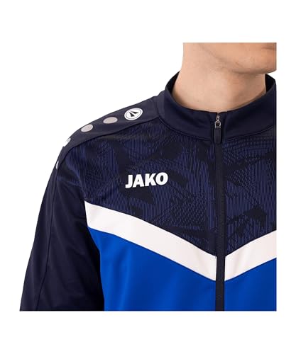 Survêtement JAKO Iconic bleu bicolore en polyester souple pour junior