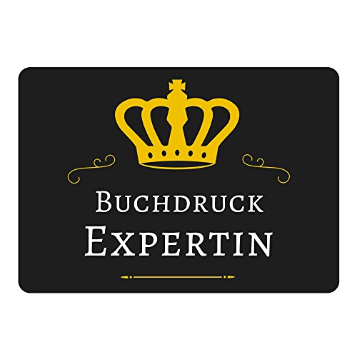 Preisvergleich Produktbild Multifanshop Mousepad Buchdruck Expertin schwarz