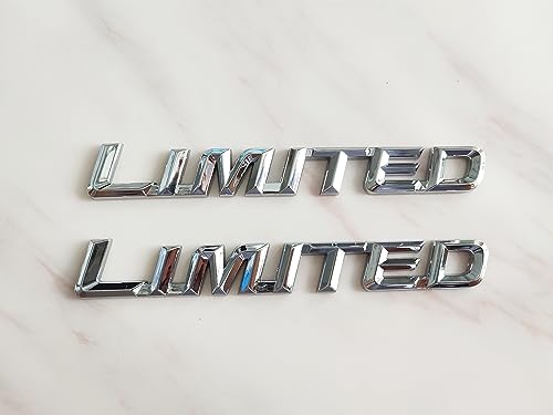 Image of 2X Metal Chrome Plated Decal Suitable for Fender Trunk (Silver)