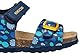 Geox B CHALKI Boy Sandal, Navy/Yellow, 27 EU