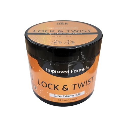 EDEN Lock and Twist Super Extreme Hold Pomade for Faux Locs, Dreadlocks, Microlocks, and Interlocks (15 fl. oz. (444 ml))