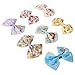 LUV HER Disney Alice in Wonderland Alligator Hair Clips for Kids – 7-Pack Non-Slip 4-Inch Hair Bows – Girls Hair Accessories with Whimsical Character Prints – Ages 3+ – Non-Toxic Material