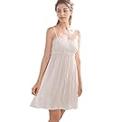 Flwydran Womens Sleepwear Nightgown,Spaghetti Strap Nightdress Cotton Sleeveless Victorian Nightshirt