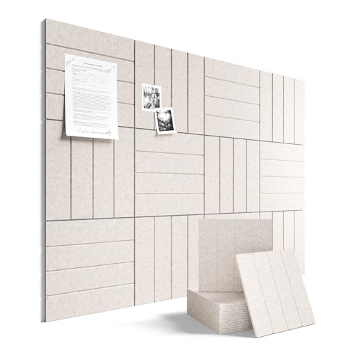 Fluxynara 48 x 36 Large Felt Bulletin Board Oatmeal